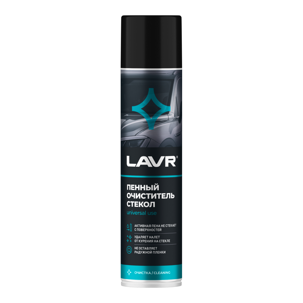 Ln1621_LVR LAVR Пенный очиститель стекол 400мл
