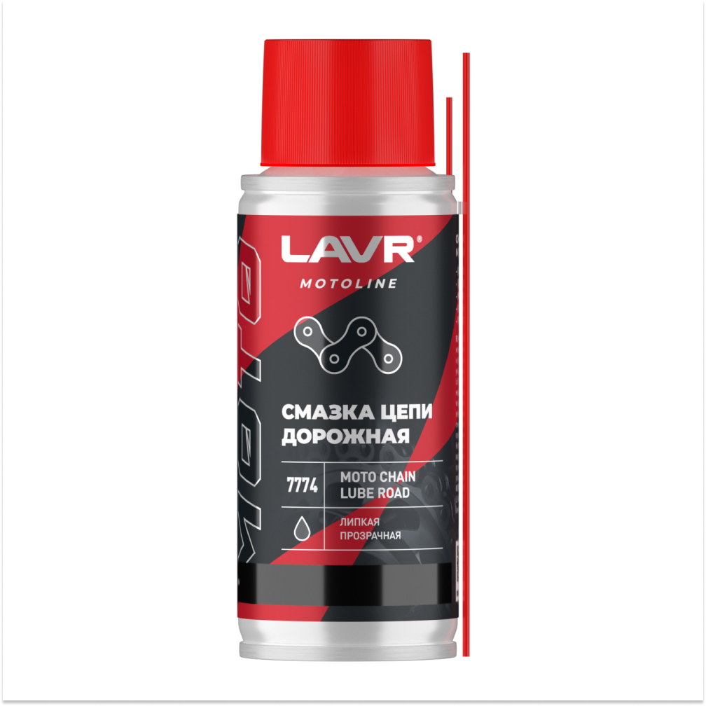 Ln7774_LVR LAVR MOTO Смазка цепи Дорожная, 140мл