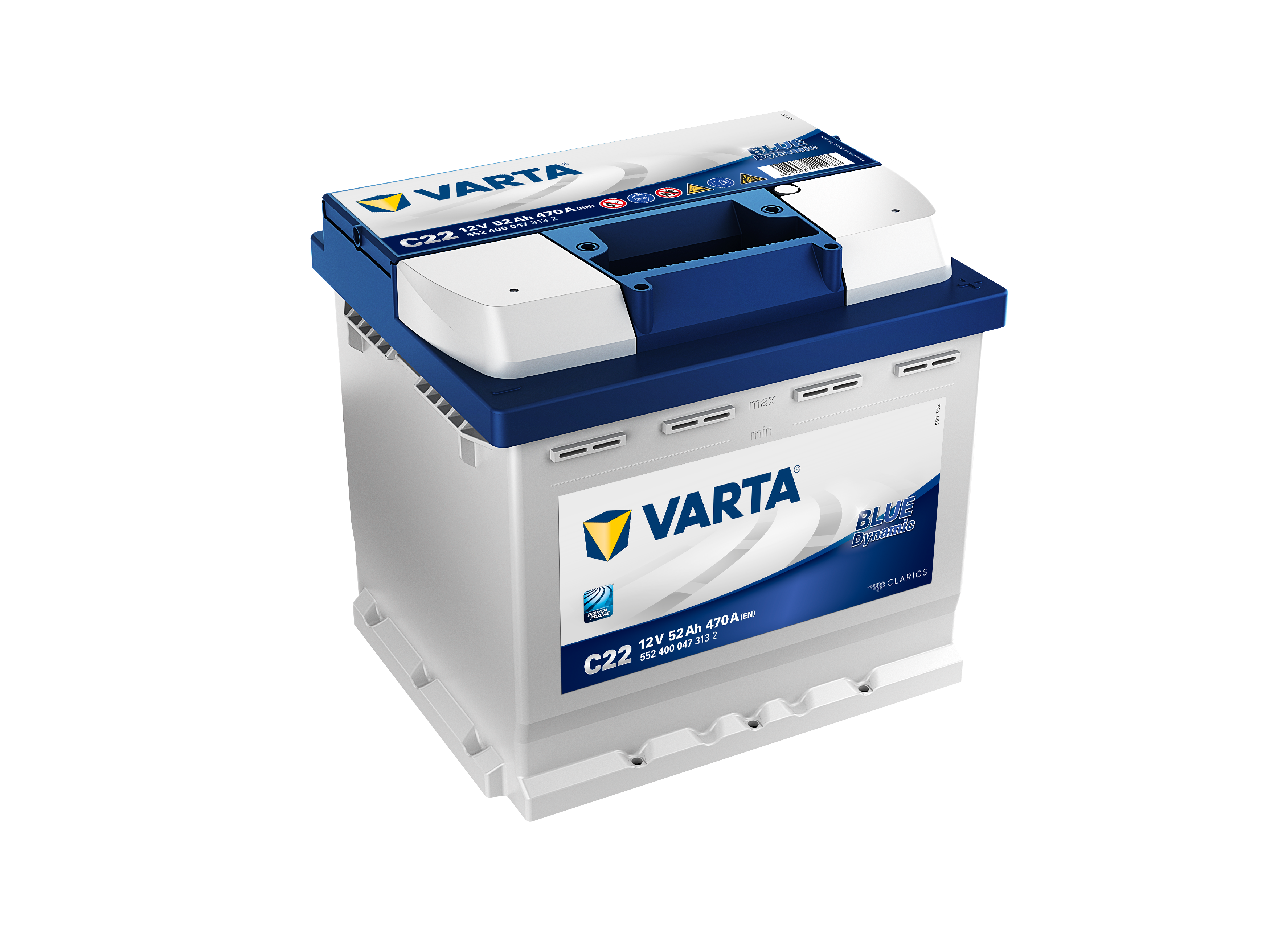 552400047 VARTA Аккумулятор 52Ah  552400   "-  +"  207x175x190
