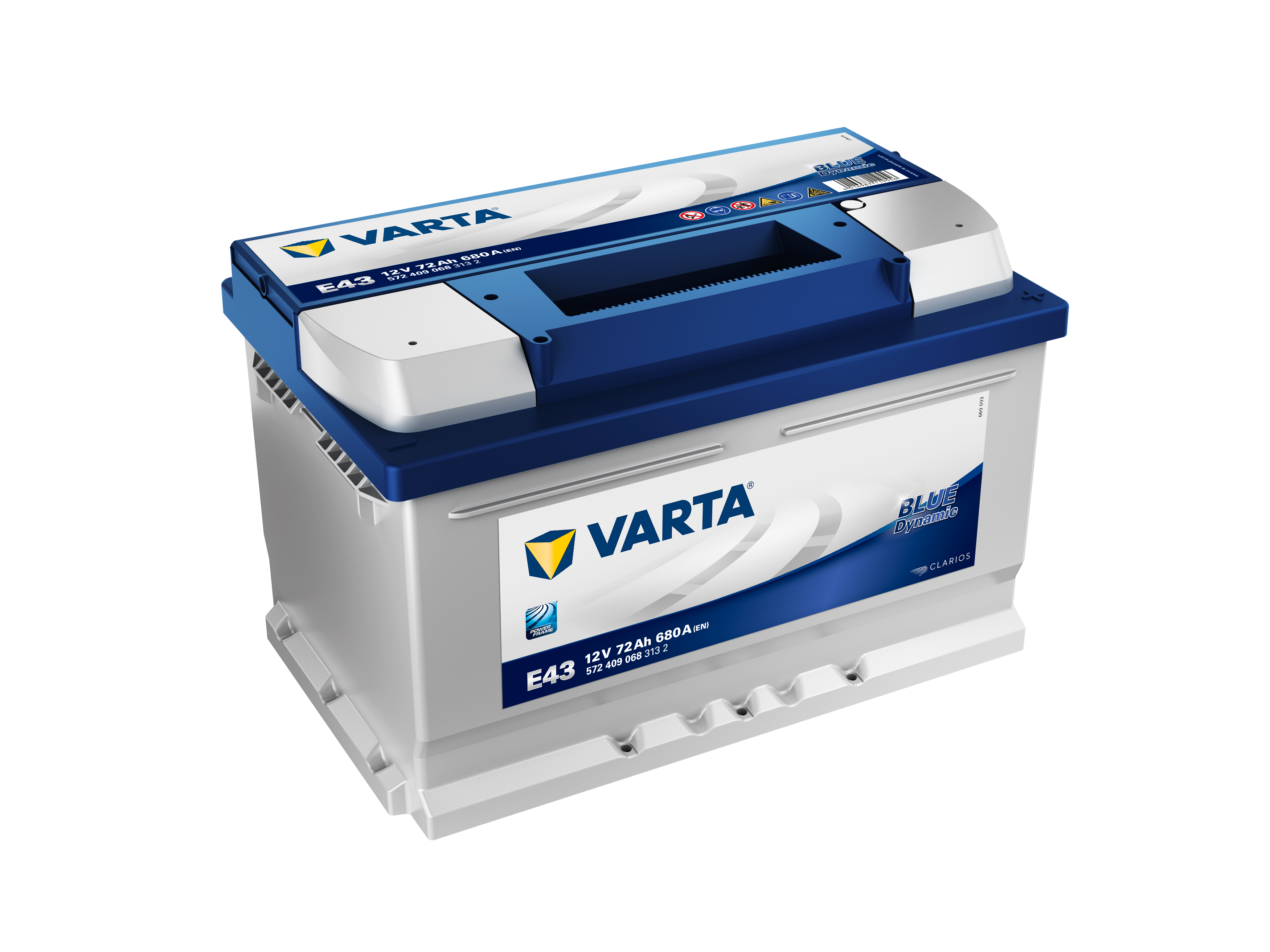 572409068 VARTA Аккумулятор 72Ah  572409   "-  +"  278x175x175