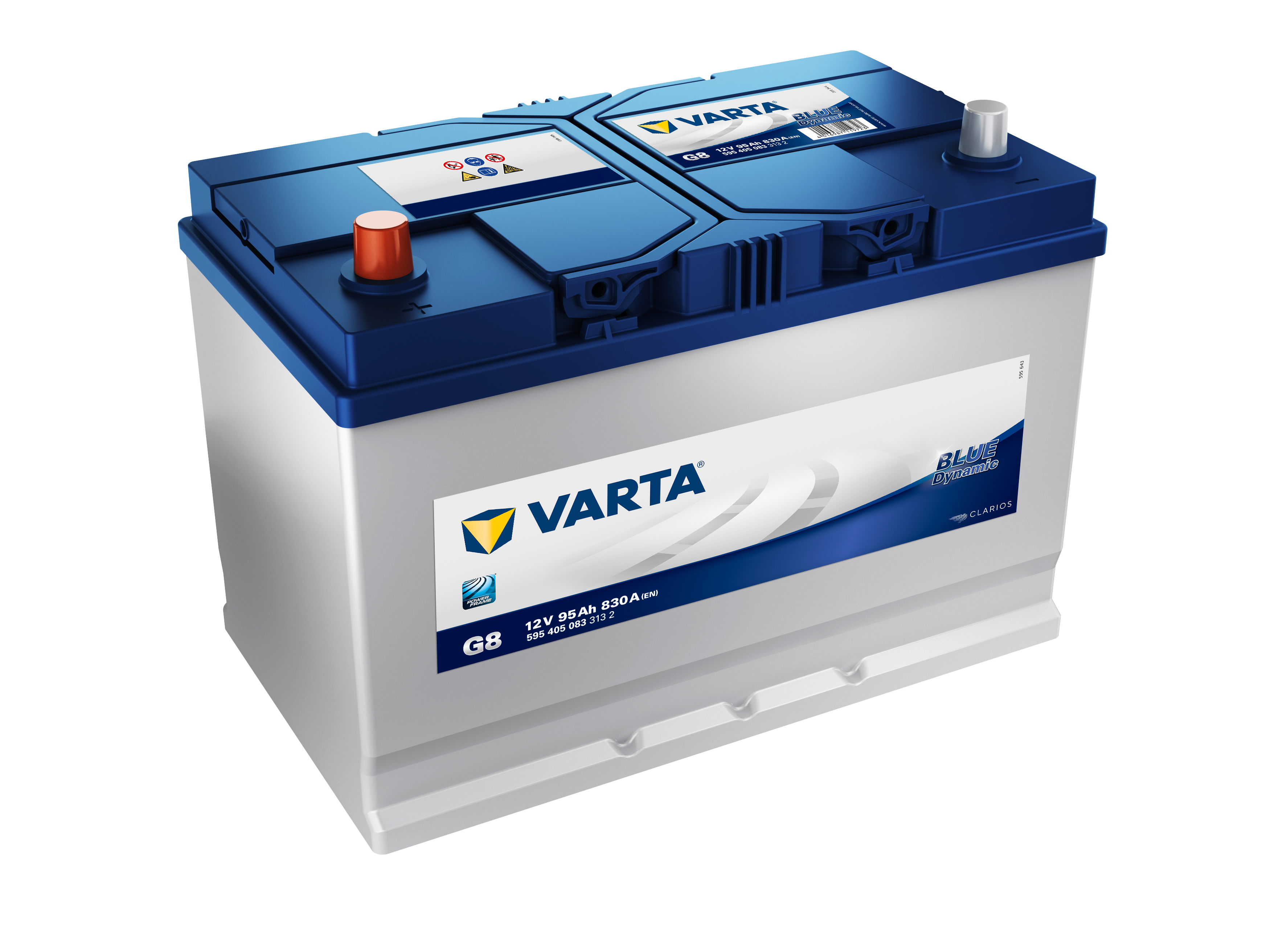 595405083 VARTA Аккумулятор 95Ah  595405 "+  -" 306x173x225
