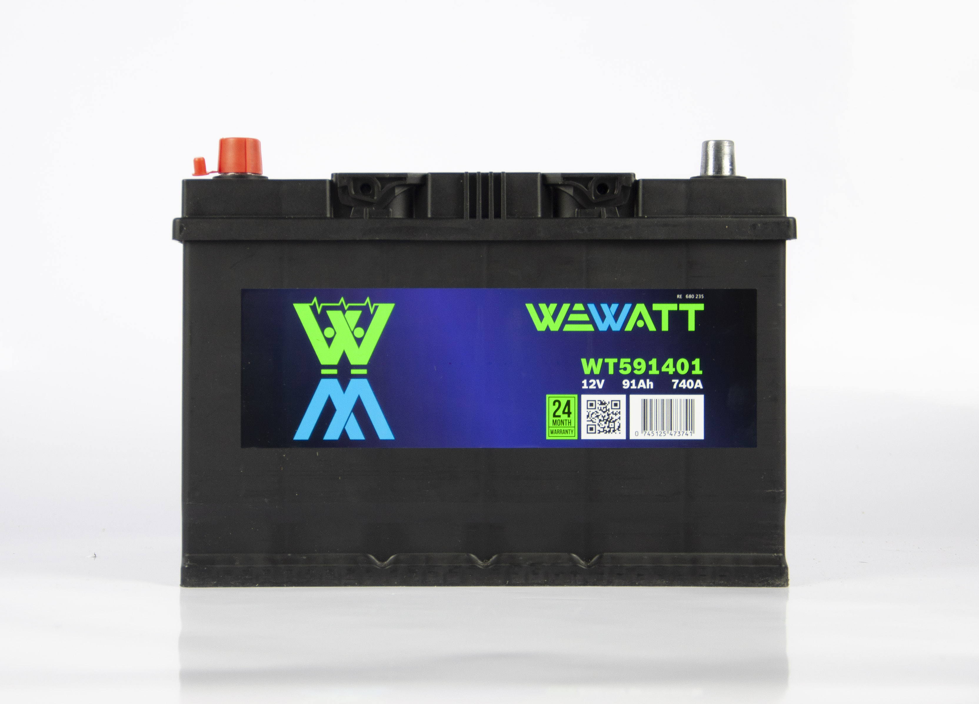 WT591401 WEWATT Аккумулятор 91Ah  591401   "+  -" 306x173x225